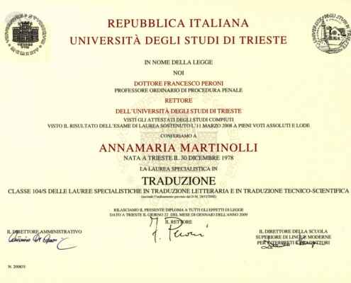 Laurea Specialistica