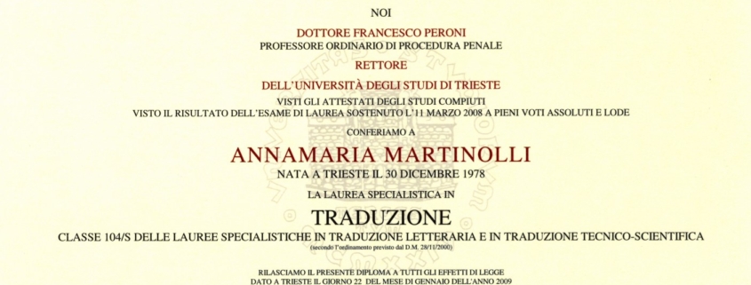 Laurea Specialistica